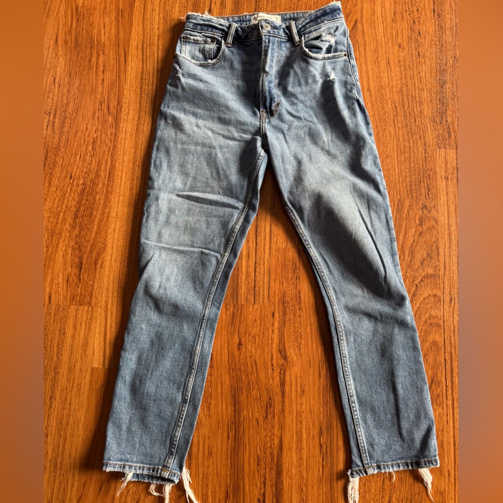 Abercrombie & Fitch High Rise Skinny Jeans - Blue